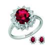 the birthstone halo jewellery set UK BSHJS h eight