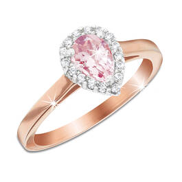 tear of joy morganite 18ct rose gold pla UK TOJMR a main