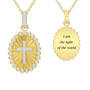 Light of the World Diamond Cross Pendant 10706 0014 a main