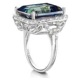 shimmering sea mystic topaz ring UK SSMTR b two