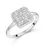 square pave cz silver ring UK SQUSR a main