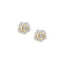 Diamond Rose Initial Pendant with Free Matching Earrings, Diamond Rose Initial Pendant 12023 0016 f earring