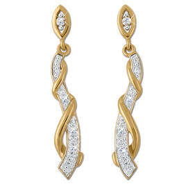 twist of elegance diamond earrings UK TWOEDE a main