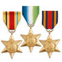 the world war ii campaign stars UK MILM b two