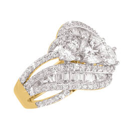 sensational swirls diamonisse ring UK SSPDR b two