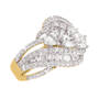 sensational swirls diamonisse ring UK SSPDR b two