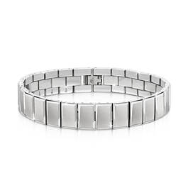 men’s understated stainless steel bracelet UK MESB a main