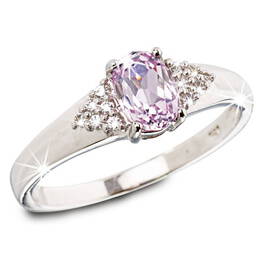 desirable kunzite and silver ring UK DKUSR2 a main