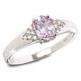 desirable kunzite and silver ring UK DKUSR2 a main