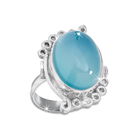 baroque chalcedony beauty silver ring UK BCHR a main