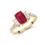 9ct gold fire ruby ring UK GFRR a main