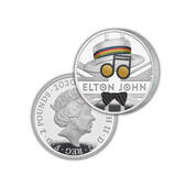 the elton john 1oz silver proof coin UK SPEJ a main