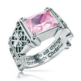 i can do all things birthstone ring UK ICDBR j ten