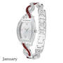 birthstone swirl bracelet watch UK BSWB a january