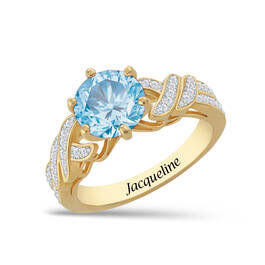 Beautiful Birthstone Ring UK BEABR c march