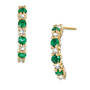 isabella emerald 9ct gold earrings UK IEGE2 a main