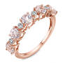 morganite 9ct rose gold eternity ring UK MGER a main