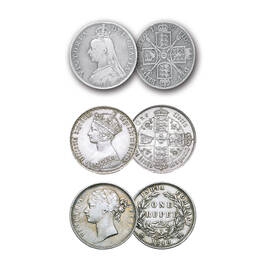 the queen victoria coin collection UK QVCC d four