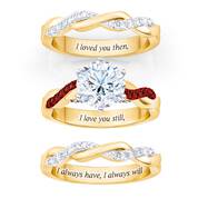 i still do birthstone ring set UK BSDRS b two