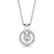 illumination pendant and earring silver set UK IPES a main