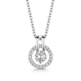 illumination pendant and earring silver set UK IPES a main