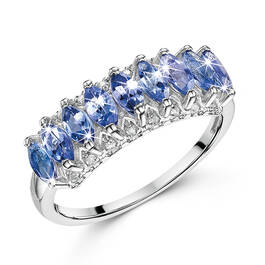 marquise tanzanite silver ring UK MATR a main