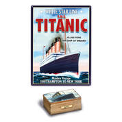 ship of dreams titanic wall commemorative with free personalised titanic keepsake box UK SDTWC a main
