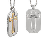 Personalized Two in One Diamond Cross Pendant 12049 0016 a main