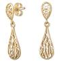 drops of honey 14ct gold earrings UK DHGE a main