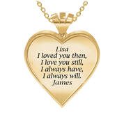 woven crossover heart personalised penda UK WCOHP b two