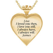 woven crossover heart personalised penda UK WCOHP b two