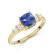 elite edition aaa tanzanite and diamond limited edition ring UK EEGTR a main
