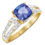 diamond tanzanite 9ct gold ring UK DTGR a main