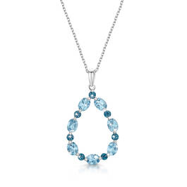 tides of blue topaz pendant UK TIP a main