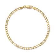 golden italian curb chain bracelet UK GICCB a main