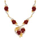 a dozen roses heart necklace UK ADRHN a main