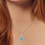Blue Skies Aquamarine & Diamond 14ct Gold Pendant, Blue Skies Aquamarine Diamond 14kt Gold Pendant 11295 0019 m model