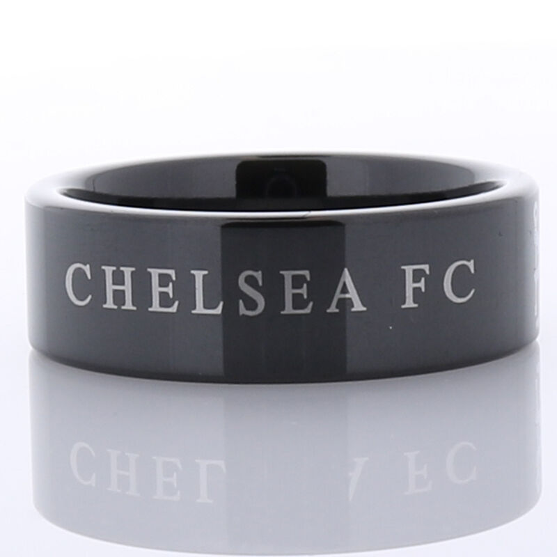 the chelsea fc black steel ring UK CHBSR b two