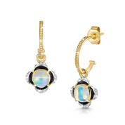 opal noir drop earrings UK ONDE a main