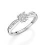 silver diamond cluster ring UK DISCR a main