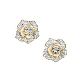Diamond Rose Initial Pendant 12023 0016 t earring
