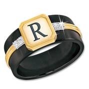personalised diamond heritage mens ring UK PDHMR a main