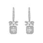 pearl and cubic zirconia gift dangle ear UK PIDGE a main