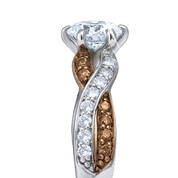 mocha swirl personalised ring UK MOSWR b two