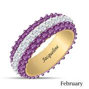 Birthstone Beauty Eternity Ring UK BSER b february