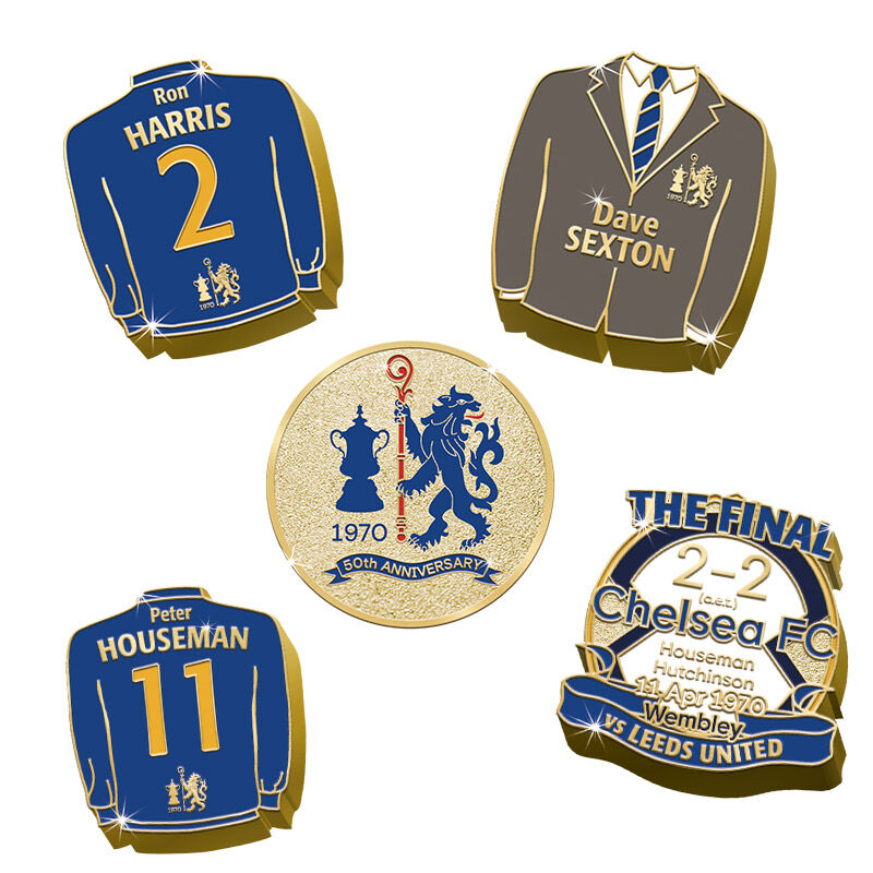 the chelsea fc 1970 fa cup pin collectio UK CH50P a main
