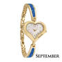 the personalised birthstone heart watch UK PHBW j ten