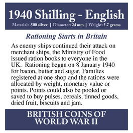 british coins of world war ii UK WW2CR f six