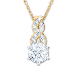 birthstone swirl pendant UK BSSP d four
