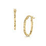 9ct gold hammered texture hoops UK GHTH a main
